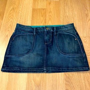 Denim Mini Skirt worn once